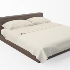 Lençol De Cima Acácia Queen Poliéster Avulso Liso Palha - Lux Enxovais