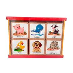 Jogo da Memória Educativo em MDF- Animais