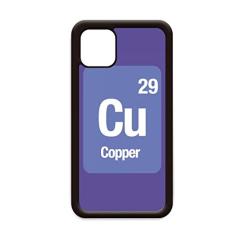 Capa Copper Chemical Element Science para iPhone 12 Pro Max para Apple Mini Mobile Case Shell