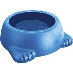 Comedouro Plástico Glamour Azul - 260 mL