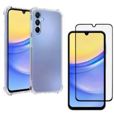 Capinha Anti Shock Para Samsung A15 + Película De Vidro 3D