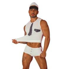 Fantasia Masculina Comandante Completa Capitão Sex - Garota V., G, Bra