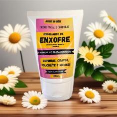 Creme Esfoliante de Enxofre 100g Foliculite, Clareamento, Trata Acne, 