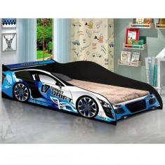 Cama Infantil com Proteção Lateral Carro Drift - J&A Móveis