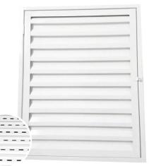 Porta Abrigo Alçapão Branco Para Telhado 80x60 Portinhola Ventilado De