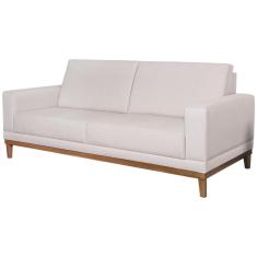Sofa 2 Lugares 160 Cm Crons Linho Bege Vazzano Bege