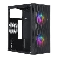 Gabinete Gamer Vinik Wave Preto Lateral Acrilico 2 Fans