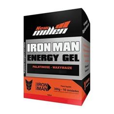 Iron Man Instant Energy Gel - 10 Unidades 30G Açai C/Guaraná - New Millen, New Millen
