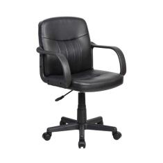 Cadeira De Escrit rio Secret ria Girat ria Clean Preta