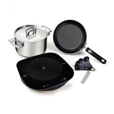 Cooktop Portátil Por Indução Tramontina Guru Com Panelas 110V