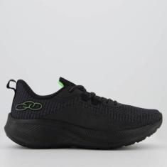 Tênis Olympikus Chroma Preto e Verde-Masculino