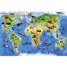 Quebra-Cabeça Animais do Mundo Grow – 150 Peças