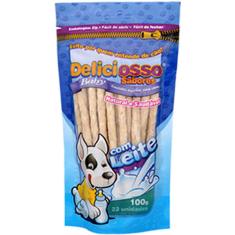 Osso Deliciosso Baby Palito Fino Leite para Cães Filhotes - 100 g