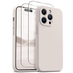 HIKII Capa para iPhone 14 Pro Max, silicone atualizado à prova de choque [pacote com 2 protetores de tela] [compatível com Magsafe] [proteção da câmera], forro de microfibra antiarranhões, 17 cm,