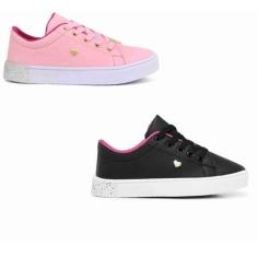 Kit Dois Pares De Tênis Infantil Conforto E alta Qualidade Meninas - K