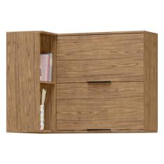 Armário Aéreo Cozinha Toscana 100% Mdf 2 Portas Freijó - Mx Móveis, Ma