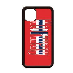Capa com nome da bandeira da Noruega para iPhone 11 Pro Max para Apple Mobile Case Shell