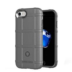 Capa para iPhone 7 Plus/iPhone 8 Plus, capa resistente, material TPU de fibra de carbono, macio, antiderrapante, capa antiimpressões digitais, capa totalmente protetora para iPhone 7 Plus/iPhone 8