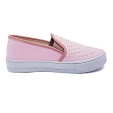 Tênis Feminino Slip On Plataforma Sapatilha Sola Alta K107 - FABRICATA