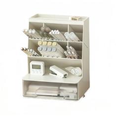 Porta-Canetas de Mesa Obliquo com Grande Capacidade