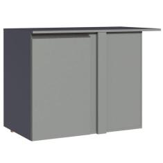 Balcão De Canto 1 Porta Suspenso Cinza Nice Madesa Cinza