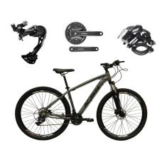 Bicicleta Aro 29 Ksw Xlt 27v K7 Câmbio Shimano Alívio Freios a Disco Hidráulicos Suspensão com Trava-Unissex