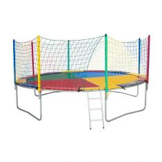 Cama Elástica 4,27m 4 Pés Chicoplay Colorida Nacional