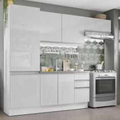 Cozinha Compacta Madesa 100% MDF Acordes com Armário e Balcão - Portas