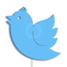 Luminária Abajur Parede Passarinho Madeira G9 30cm Decoração - Madelum