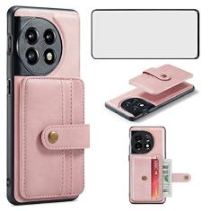 Asuwish Capa de telefone para OnePlus 11 One Plus 11 5G capa carteira com protetor de tela de vidro temperado e porta-cartão de crédito RFID acessórios de couro para celular em 1 Plus 1 + Plus11 1+11