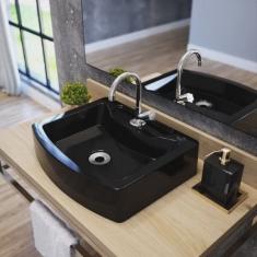 Kit Cuba RT41 com Torneira C50 e Válvula 1 Polegada abs e Sifão Pvc e Flexível Compace