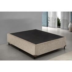 Cama Box Casal 138 Bello Box - Suede Bege
