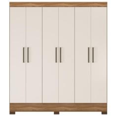 Guarda Roupa Casal 6 Portas 62320 Amendola Off White Demobile