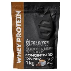 Whey Protein Concentrado 1Kg - Moccacino - Importado - Soldiers Nutrition