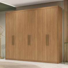 Guarda-Roupa Casal Sumatra 6 Portas Amêndola/Touch - Demóbile