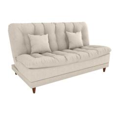 Sofá Cama 3 lugares 185cm Duda Bege Matrix