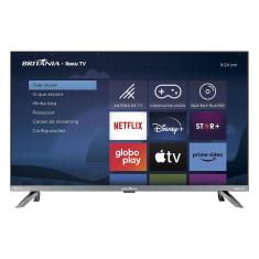 Smart TV Britânia BTV32G7PR2CSGBLH 32" HD LED Roku TV Dolby Audio Bivolt