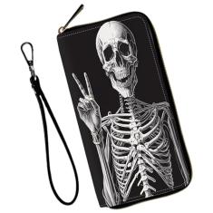 Mxfdegf Carteira de pulso para mulheres, adolescentes e meninas, porta-cartão de crédito com bloqueio de RFID, com pulseira removível, carteira de couro para telefone clutch bolsa de viagem feminina