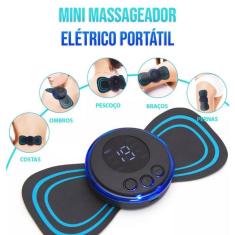 Mini Massageador Pescoço Estimulador Elétrico Portátil