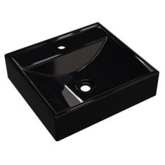 Cuba Pia De Apoio Para Banheiro Quadrada Ravena Q39 Preto C08 - Mpozen