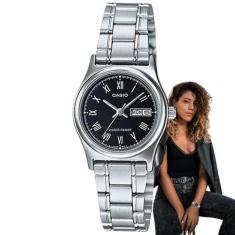 Relógio Casio Feminino Analógico Prata LTP-V006D-1BUDF