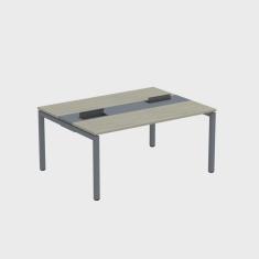 Mesa Plataforma Dupla com Pé de Aço para Coworking 160x120 Pdc16/12/2p