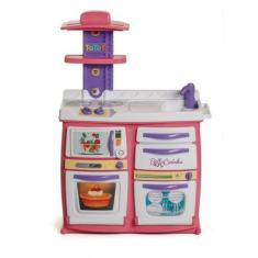 Cozinha Infantil Completa Bella Cozinha - TaTeTi, Branco e Rosa, Bella