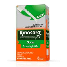 Rinosoro XT 9mg/ml Descongestionante Gotas 30ml 30ml Solução Nasal