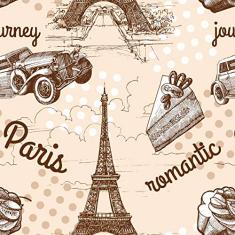 Papel De Parede Adesivo Lavável Paris Romantic 3m