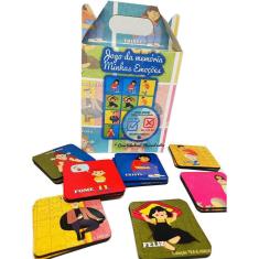 Super Jogo Da Memória Emoções De 7 Pares Para Autistas Com Tabuleiro Minhas Emoções