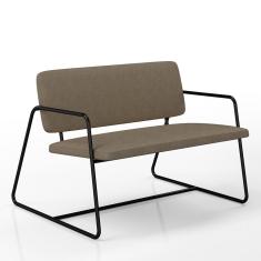 Namoradeira Decorativa Sintra Estilo Industrial Pto/capuccino - M.a