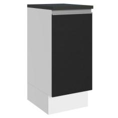 Balcão Armário de Cozinha 100% MDF 35 cm 1 Porta Acordes Madesa, Branc