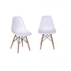 Kit 2 Cadeiras Eames Dkr Base Madeira - OR Design
