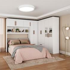 Guarda-Roupa Casal Modulado 5 Portas Hercules 4 Portas 4 Gavetas com E